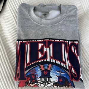 Vintage gray METS sweatshirt